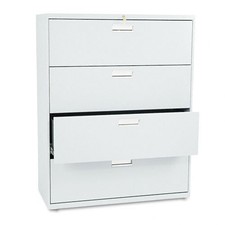 The Hon 694LQ Brigade 600 Series Lateral File 4 Drawer Light Gray