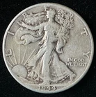 1944 Walking Liberty Half Dollar, Very Fine, World War 2