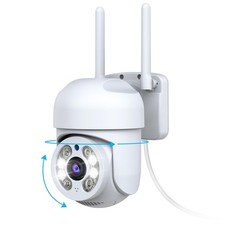  2-Way Audio  2.4G/5G WiFi 6 2K 3MP PTZ Security Camera Outdoor Wireless Ca...