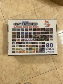 Sega Genesis Classic Game Console Plug & Play 80 Games CIB Wireless Controllers