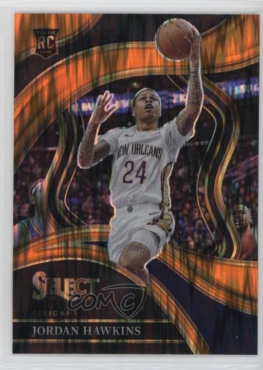 2023-24 Panini Select Courtside Orange Flash Prizm Jordan Hawkins #280 19fe