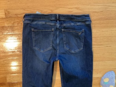 Hollister  size  18 mid rise boot  jeans hemmed 31  inseam   GUC