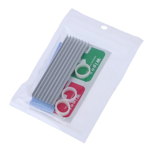 Aluminum cooling heatsink thermal pad for n80 nvme m.2 ngff 2280 pci-e ssd New - Afbeelding 17 van 18