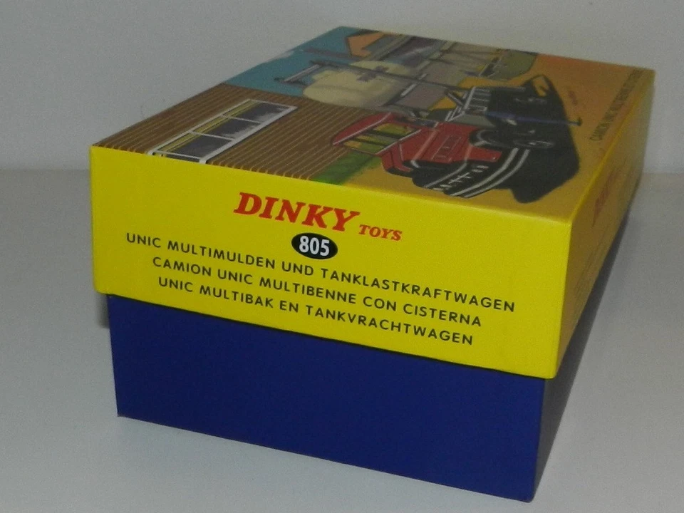 DINKY TOYS 805 CAMION UNIC MULTIBENNE ET CITERNE en boite tampon Meccano + cale - Photo 2/4
