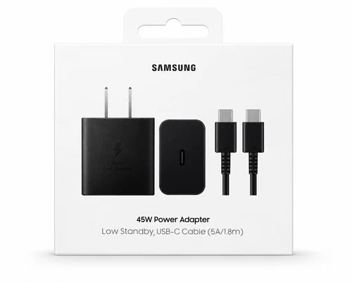 Original Samsung T4511 45W PD 3.0 Super Fast Power Adapter w/ 6 ft. Cable - BOX - product listing photo