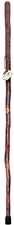 Whistle Creek Hickory Hiking Stick - Handcrafted 54" Durable Wooden Staff with