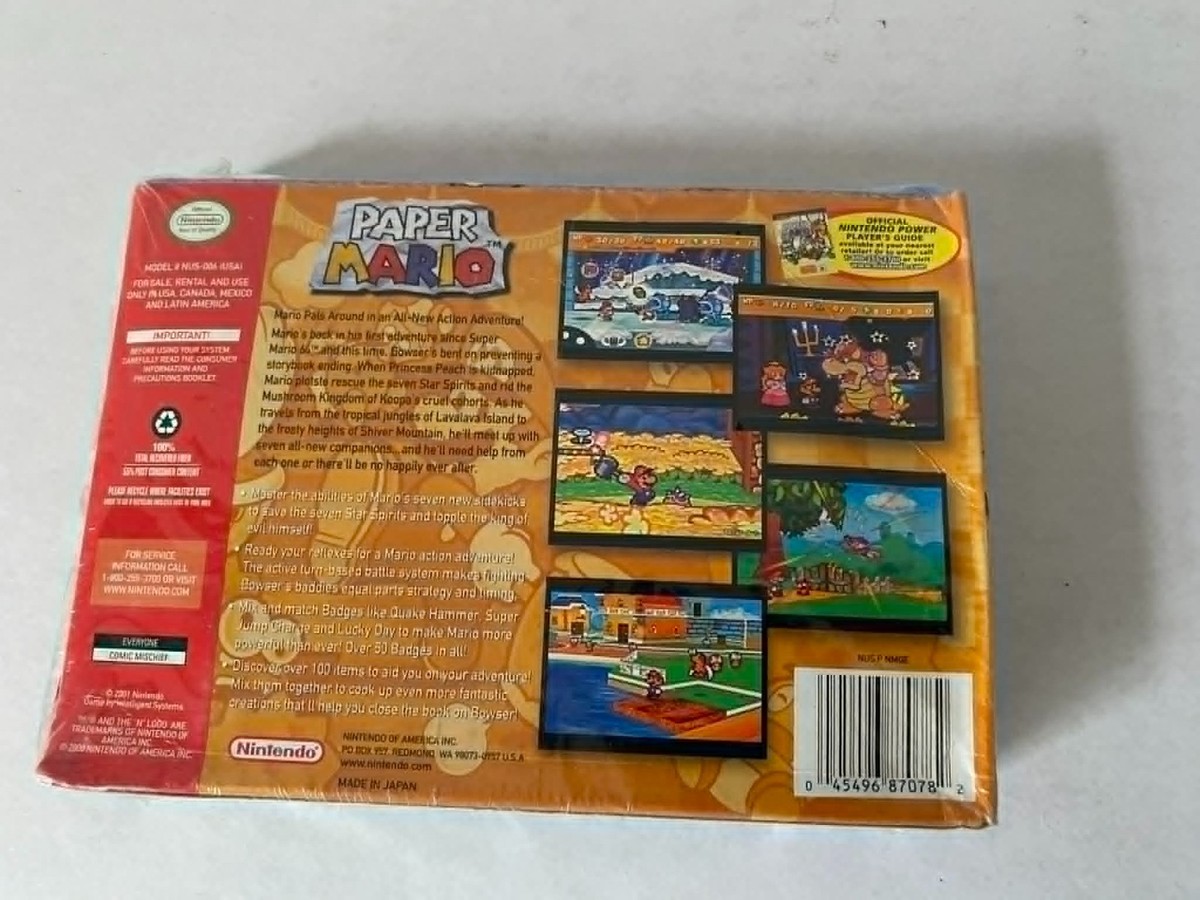 Paper Mario (Nintendo 64, 2001) for sale online | eBay