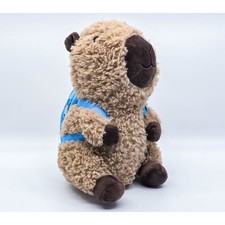 Way to Celebrate Capybara Plush with Rainbow Backpack Tan Brown NEW NWT tags