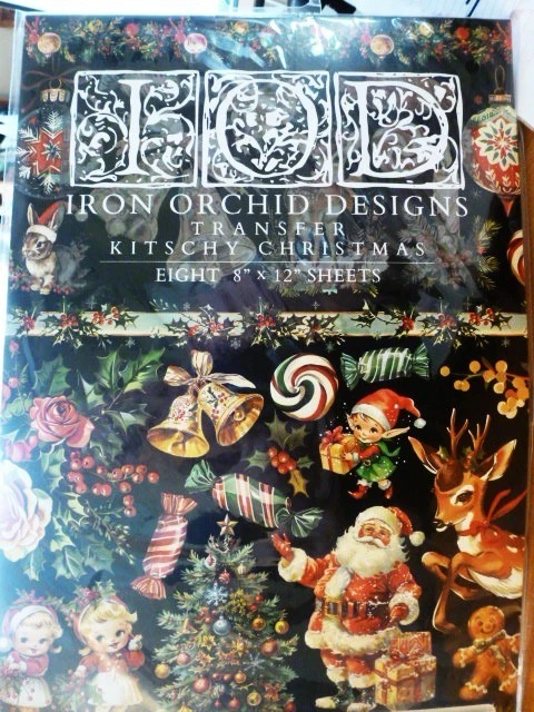 New IOD Transfers "Kitschy Christmas"  Holiday with Rub On Applicator - Image 2 of 4