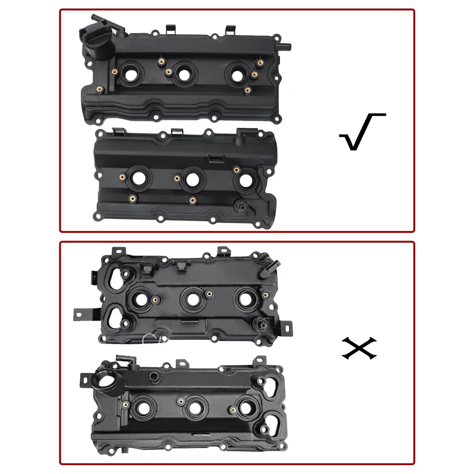 2x NEW Valve Cover Gaskets Bolts For Infiniti FX35 G35 M35 Nissan 350Z 2003-2008 Foto 2 de 4