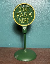 Reproduction Arcade Parking Sign - Vintage Cast Iron Toy Automotive