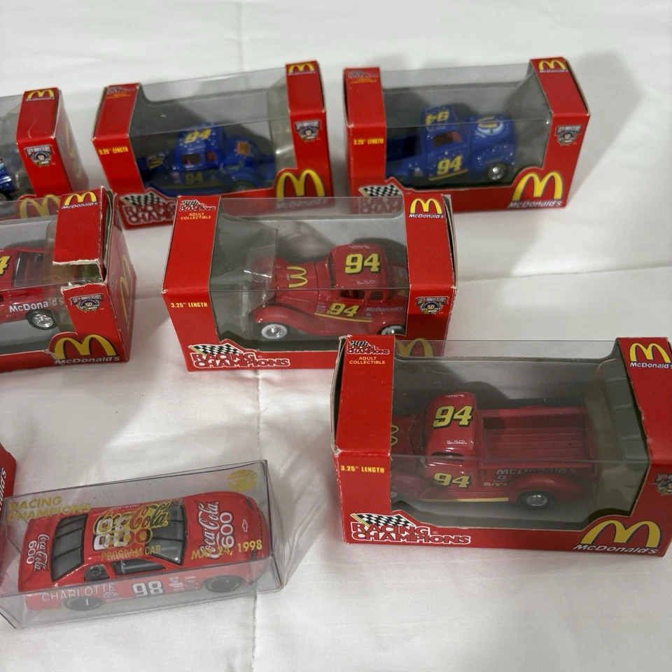 Racing Champions #94 Bill Elliott McDonald's 50 aniversario 1998 lote de 7 Foto 3 de 4