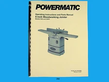 Powermatic Model 54A & 54HH"  Jointer Operating Instruction & Parts Manual *290