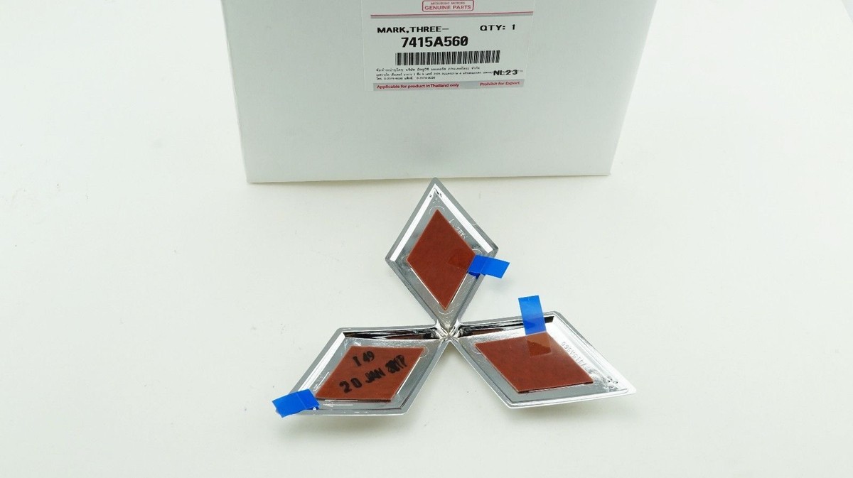 ミミハル Mitsubishi Motors Genuine OEM Emblem Name Plate Metal MARK