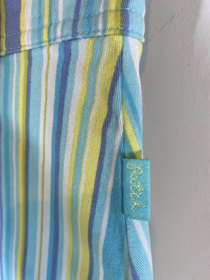 Niñas Jóvenes Talla 8 Mod Rayas Línea A Falda Súper Linda Escuela-Elástica Foto 3 de 4