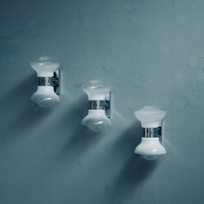 Set 3 applique space age stile Carlo Nason per Mazzega anni 70  doppia luce