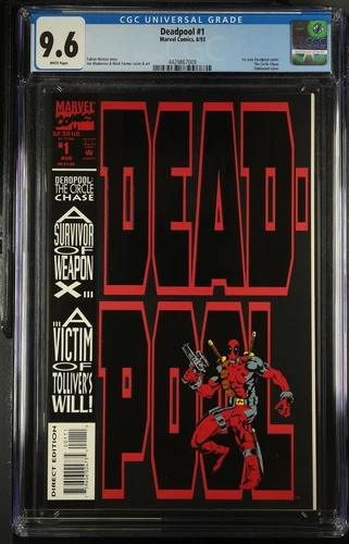 Deadpool #1 CGC 9.6 (1993) 1st Solo Deadpool | Marvel Comics