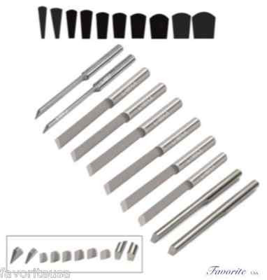 GRS  TOOLS C-MAX CARBIDE TAPERED PROFILE ROUND GRAVERS # 50-51-52-53-54-55-56