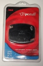 RCA pcstuff Retractable Compact Modem Cord RJ11 10'/3m PC3060