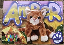 TY BEANIE BABIES Cards 1999 2nd EDITION SERIES 3 AMBER the Cat #4243 #59