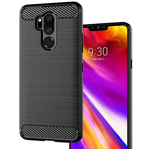 for LG G7 ThinQ Case,LG G7 Phone case,Slim Thin Soft Flexible TPU Brushed Black - Picture 7 of 8