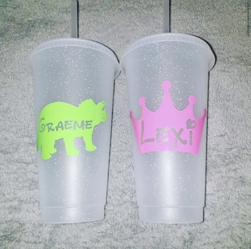 Picture Vinyl Name Stickers Labels For Bottle Cup Tubs Organise