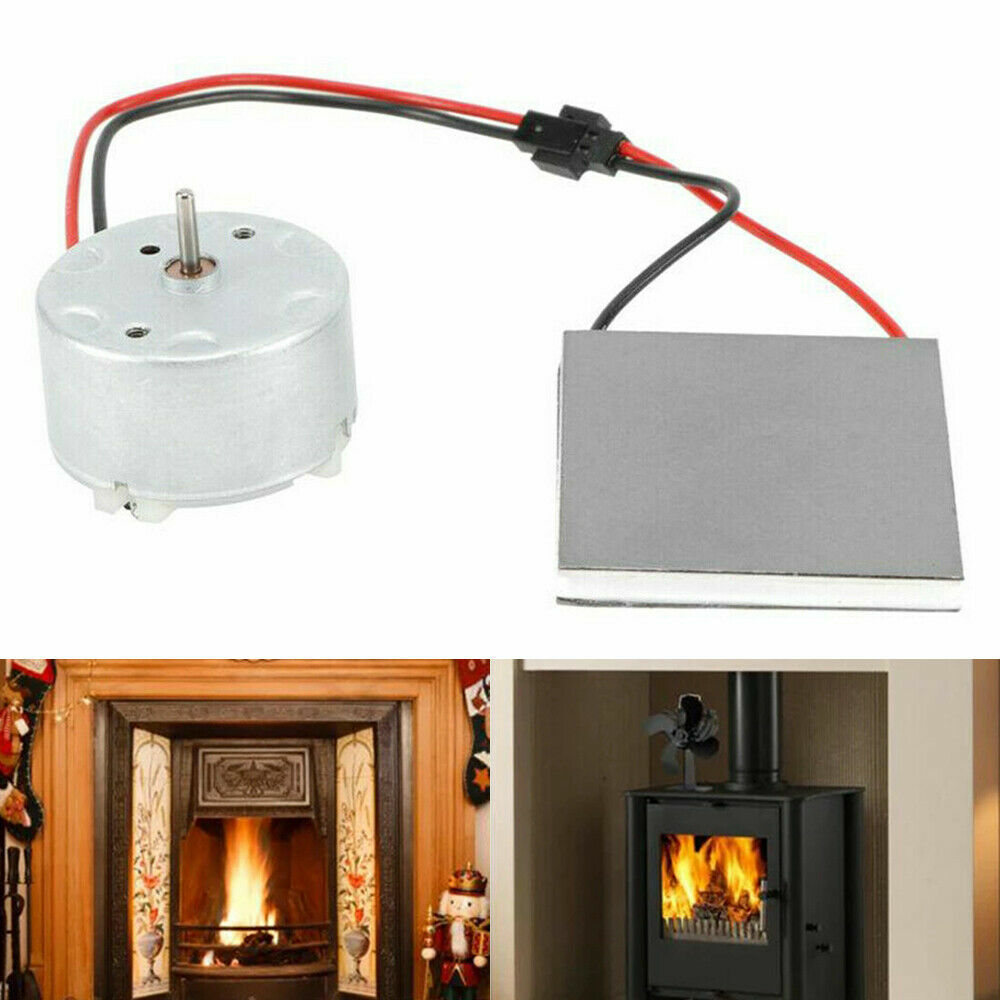 Wood Log Heated Fireplace Motor FOR Stove Burner Power Fan Heater