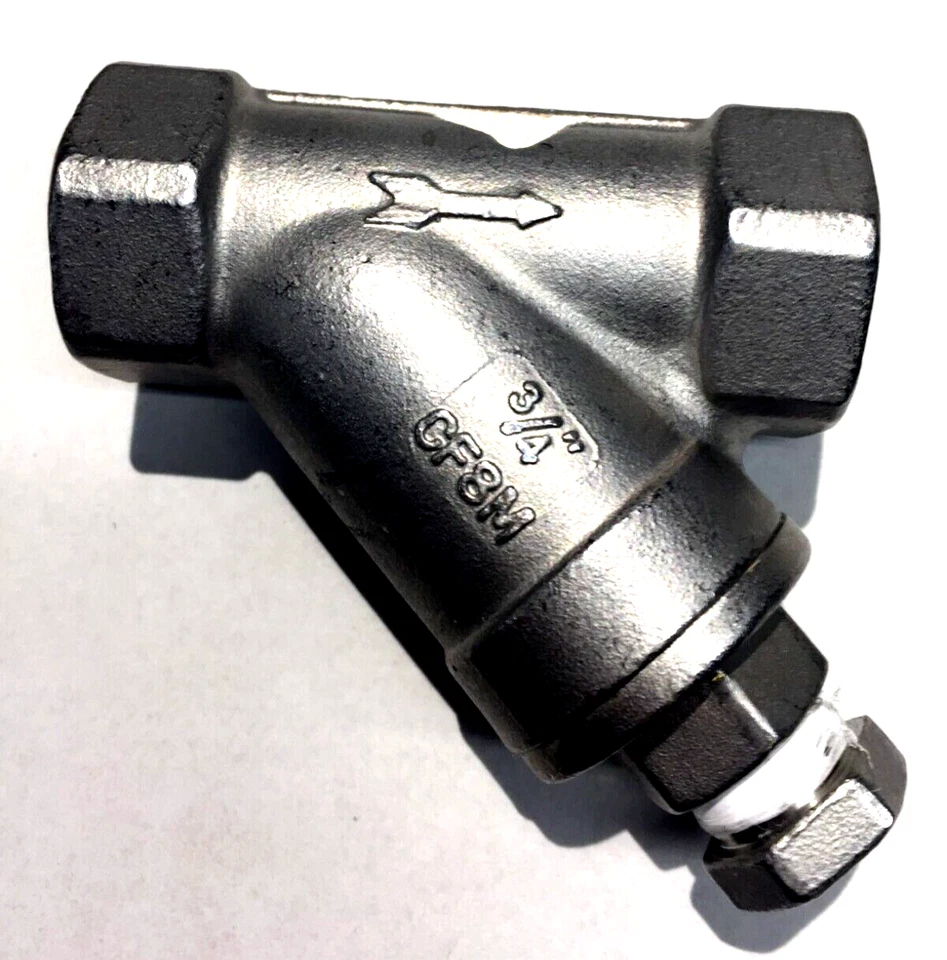 NEW TITAN-FCI Y STRAINER A 351 CF8M STAINLESS STEEL A 351 Gr. CF8M SWEAT 3/4" - Image 4 of 4