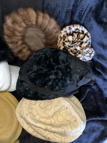 CAPPELLI vintage lotto di 7 Filene's Jays Temple Place Boston BC Co Chauncy Hat Union - Foto 4 di 24