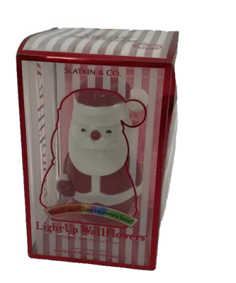 Wall Flower Fragrance Diffuser Slatkin & Co Light Up Santa Plug In Red