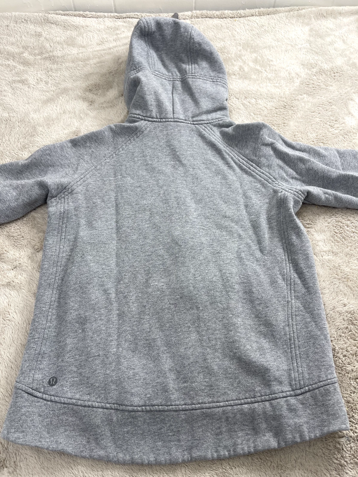 VETEMENTS Lululemon Fleece Please Felpa con Cappuccio Heathered Giacca Maculata Donna Taglia 6