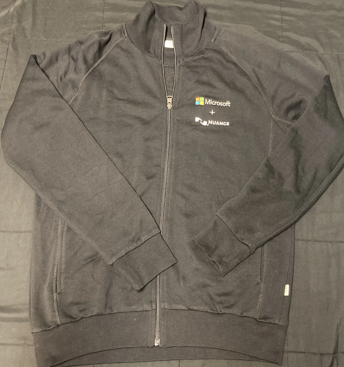 Hakro Essentials Microsoft + Nuance Black Full Zip Jacket Medium M