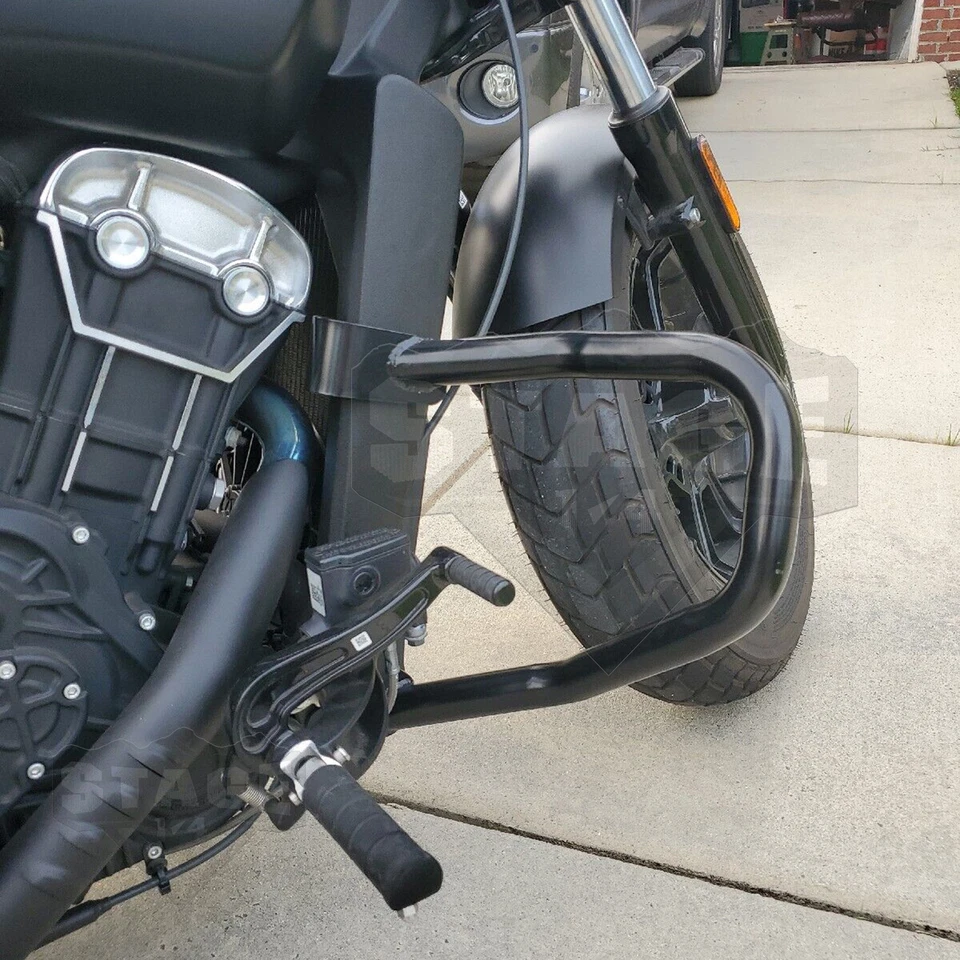 Barra de choque de carretera MOFUN Engine Guard para Indian Scout, Scout Sixty, Scout Bobber Foto 2 de 4