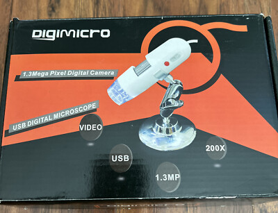 Digimicro USB Digital Microscope 1.3 Mega Pixel Digital Camera Open Box