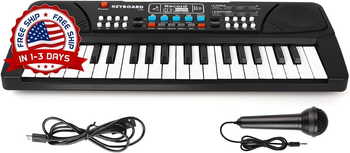 Piano De Juguete Con Micrófono Para Niños De 1 A 4 Años – Teclado De 31 Teclas Con Grabación, Volumen Ajustable Y Función De Reproducción – Regalo Musical Educativo Para Cumpleaños Y Navidad