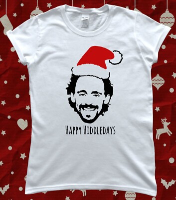 Happy Hiddledays Tom Hiddleston Funny Christmas Ladies T-Shirt | eBay