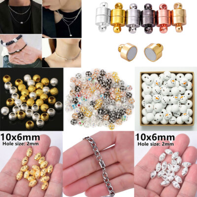 10-100X Bracelets Necklaces Acrylic Beads Craft Decoration Bead Jewelry Findings