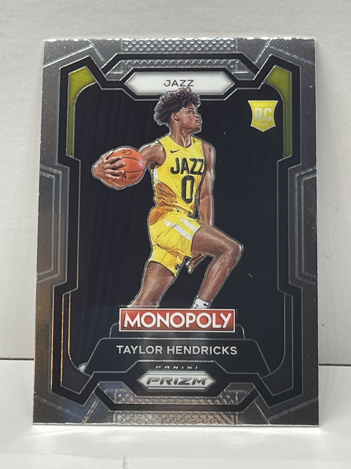 Taylor Hendricks 2023-24 Panini Monopoly Prizm Base Rookie RC JAZZ