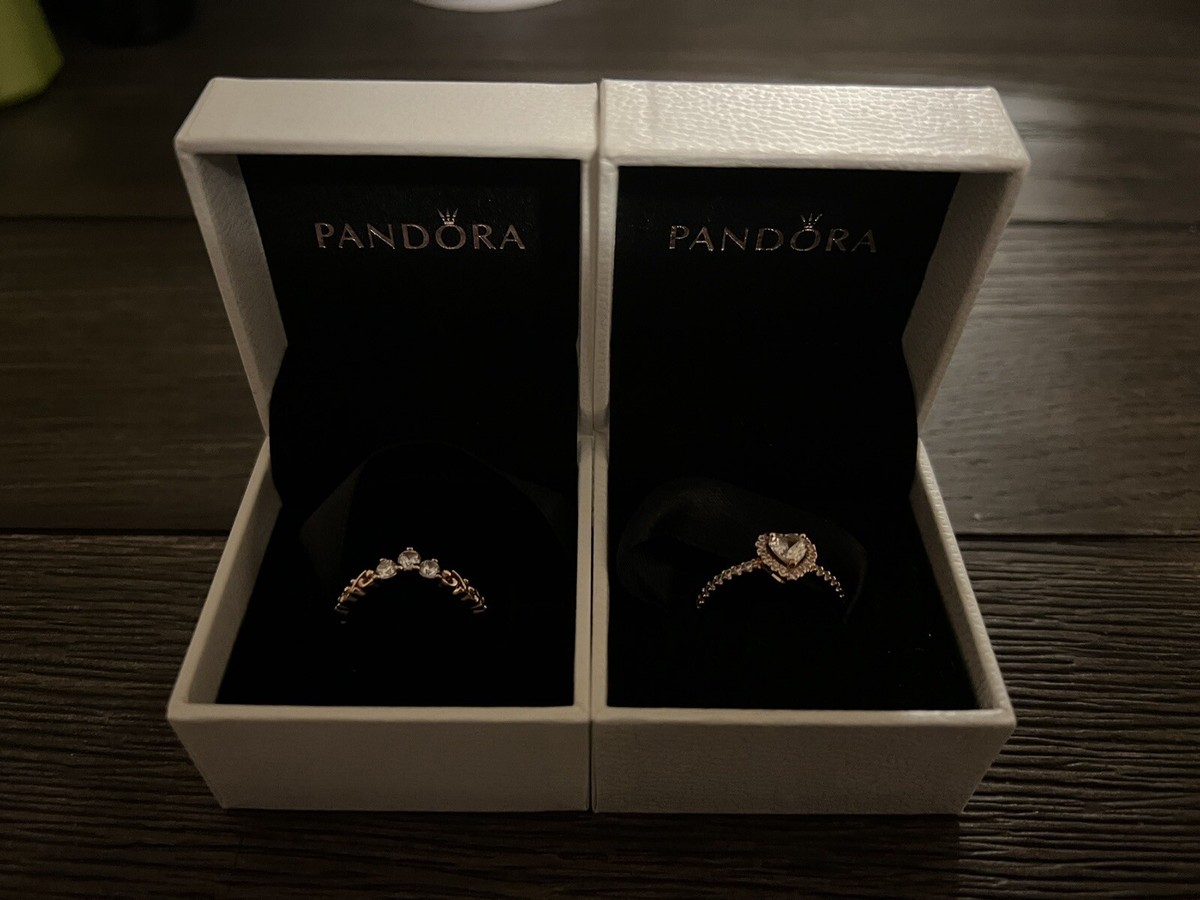 Hopeless Romantic Pandora Ring Set Pre-Owned