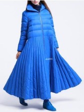 Women's Duck Down Loose Jacket Flared Long Coats Winter Coat Outwear Overcoat