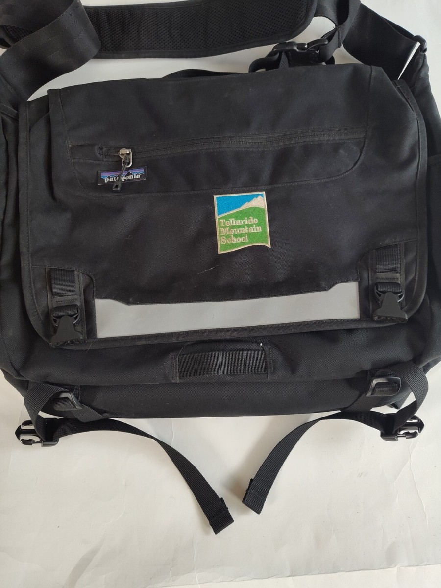 patagonia man bag PATAGONIA Telluride Mountain Black Headway Shoulder Messenger Bag Briefcase