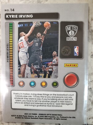 2021-22 DONRUSS OPTIC BASKETBALL KYRIE IRVING T-MINUS 3,2,1 INSERT