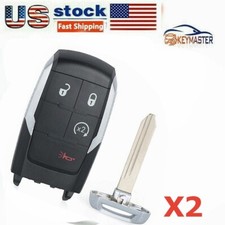 2XGQ4-76T Remote Key Fob for 2019- 2020 Dodge Ram 2500 3500 4500 5500 433MHz 4B