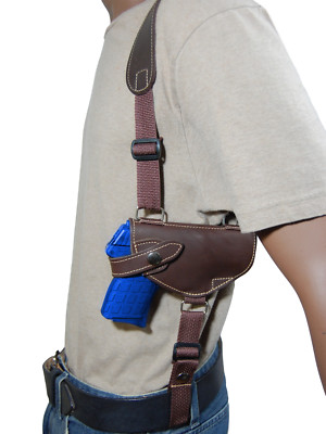 NEW Barsony Brown Leather Shoulder Holster for S&W Ultra Compact 380 & 9mm 40 45