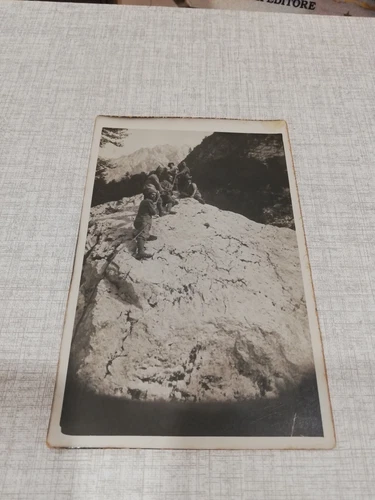 foto cartolina guerra  militari ALPINI ALPI GIULIE 1928 val lepore slovenia