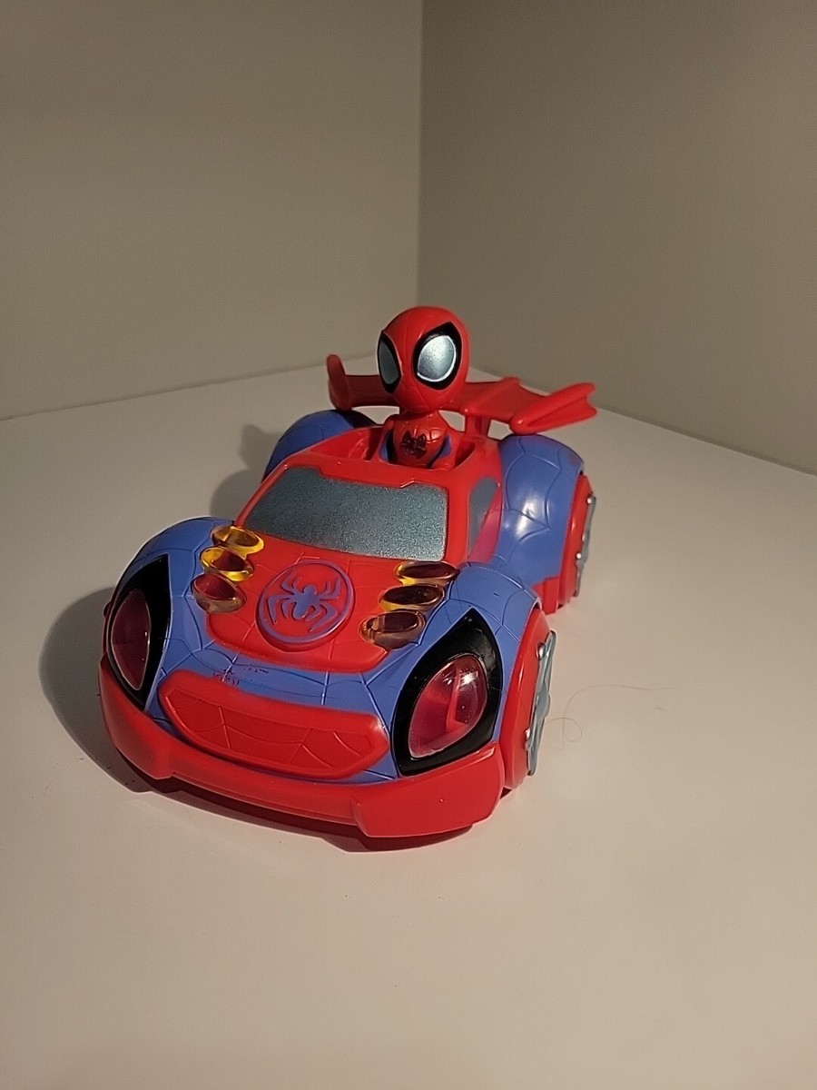 Glow Tech Web-Crawler Car and Spider-Man Figure Set Spidey his