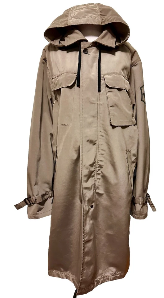 Gabardina Victorinox Swiss Army Hombre Beige Midi Lluvia Con Capucha Desmontable Talla L Foto 2 de 4