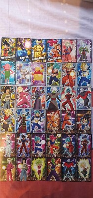 Dragon Ball Super Card Gum Part 1, 2, 3, 4 Lot de 36 Cartes Différentes