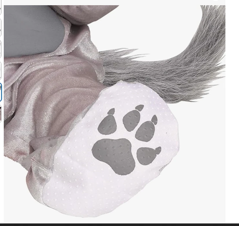 Fun World Infant/Toddler Lil' Wolf Cub Costume, Multicolor, Large 12-24 Months - Image 2 of 4