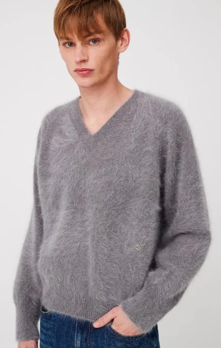 Moonsun Angora Sweater, Unisex , Fine Knitware, Large, Chest-22, Length-25, RARE image 7